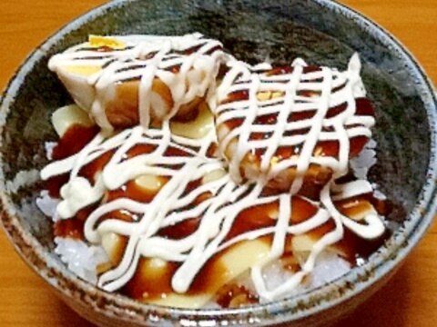 朝食に☆ゆでたまご丼